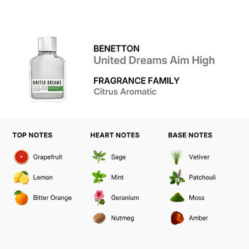 Benetton United Dream Aim High EDT Spray 6.8 oz Fragrances 8433982003400