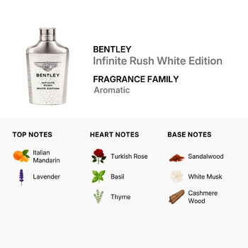Men's Infinite Rush White Edition EDT 3.4 oz Fragrances 7640171190044