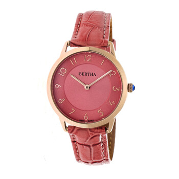 Abby Coral Dial Coral Leather Ladies Watch BR6807