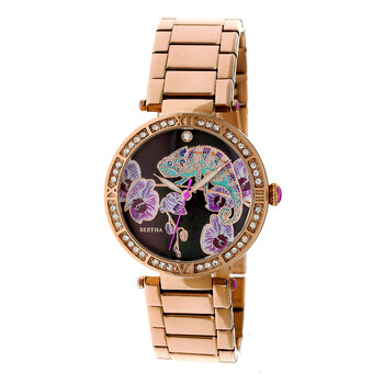 Bertha Camilla Crystal Black Chameleon Dial Ladies Watch  display picture 2