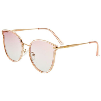 Ladies Gold Tone Cat Eye Sunglasses BRSBR056C4