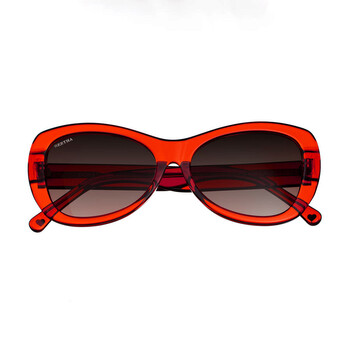 Ladies Orange Square Sunglasses BRSIT101-1