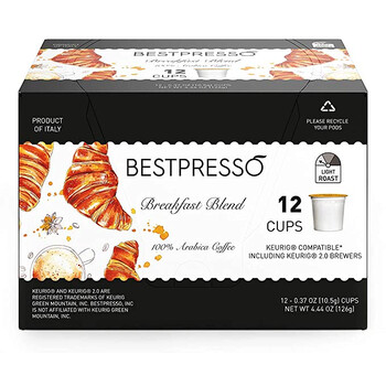 Coffee, Breakfast Blend Single Serve K-Cup Pods, 96 Count (Compatible with 2.0 Keurig Brewers)