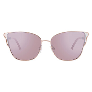 NEW Longchamp Rose-Pink Cat-Eye Sunglasses with Gradient Lenses Longchamp Roseau 60mm Gradient Butterfly Sunglasses  main image 3