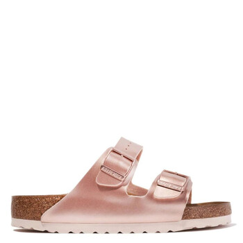 Birkenstock Girls Birko-Flor Arizona Metallic Sandals, Brand  display picture 1