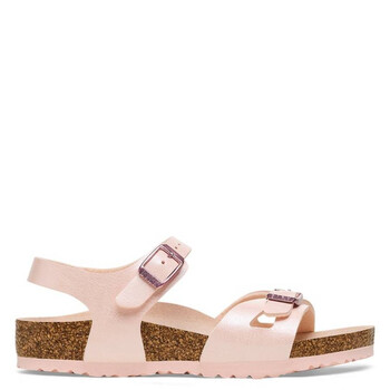 Birkenstock Girls Birko-Flor Rio Metallic Sandals, Brand Size 32
