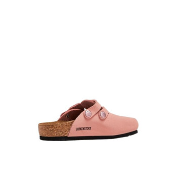 Kids Pink Clay Kay Birko-Flor Birkibuc Clogs