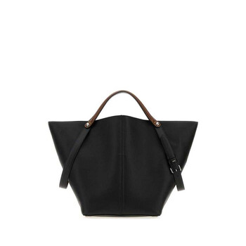 Jil Sander Black Leather Triangle Crossbody Bag 001 Borse A Mano