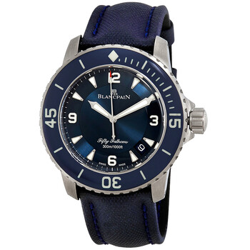 Blancpain Fifty Fathoms Bathyscaphe Automatic Blue Dial Men's