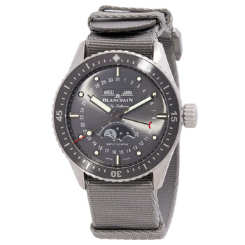 Fifty Fathoms Automatic Moon Phase Grey Dial Men's Watch 5054-1210-NAGA