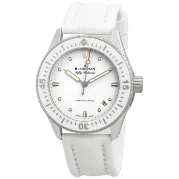 Fifty Fathoms Bathyscaphe Automatic White Dial Ladies Watch 5100-1127-W52A