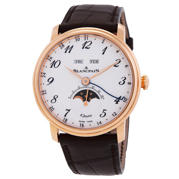 Blancpain Villeret Moonphase Automatic White Dial Men's Watch 6654