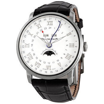 Villeret Complete Calender Moonphase Automatic White Dial Men's Watch 6676-1127-55B