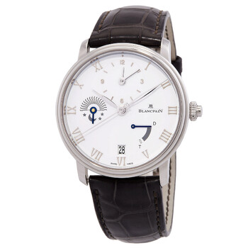 Villeret Demi-Fuseau Horaire Automatic White Dial Watch 6660-1127-55B