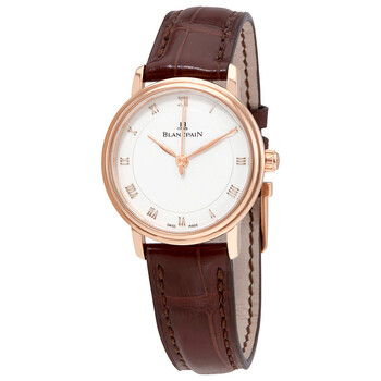 Villeret Opaline Dial 18K Rose Gold Automatic Ladies Watch 6102-3642-55A