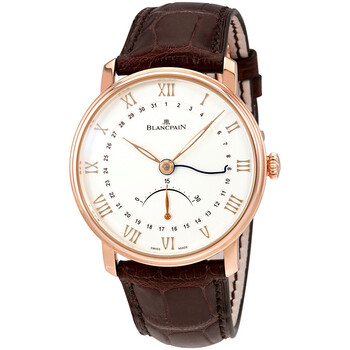 Villeret Ultra Slim Silver Dial 18K Rose Gold Men's Watch 6653Q-3642-55B