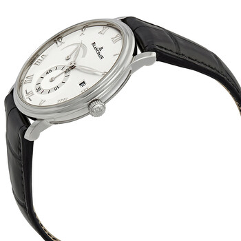 Villeret White Dial Black Leather Men's Watch 6606A-1127-55B