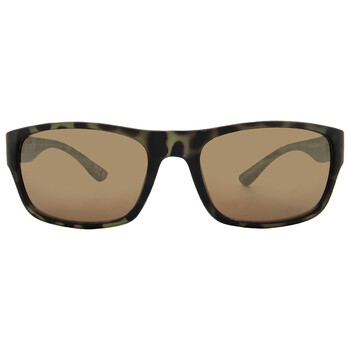 BGSPT 2002 Gold Rectangular Unisex Sunglasses 10263819.CGR GRNGLD