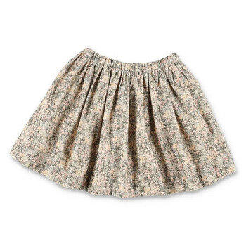 Girls Suzon Floral Print Corduroy Skirt