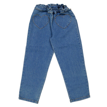 Kids Heart Embroidered Denim Jeans MCF040004BD-D939