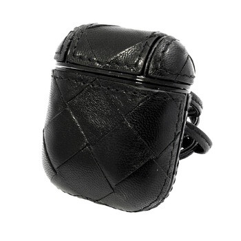 Bottega Veneta Black Intrecciato Airpod Case 612042 VCPP0 1229