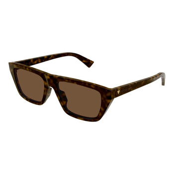小物 BOTTEGA VENETA Mirror CatEye Sunglasses Bottega Veneta Ladies Brown Cat Eye Sunglasses BV1176S 002