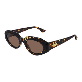 Bottega Veneta BV1001S 002 Square Sunglasses - Havana / Brown Bottega Veneta BV1001S 002 Sunglasses Havana Square Frame  main image 2
