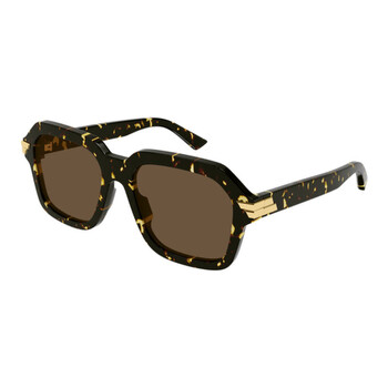 Bottega Veneta BV1001S 002 Square Sunglasses - Havana / Brown New Bottega Veneta BV1001S 002 Medium Havana/Brown 52-21-145  main image 4