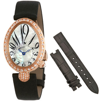 Reine de Naples 18kt Rose Gold Automatic Mother of Pearl Dial Ladies Watch 8928BR/5W/844.DD0D