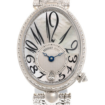 Reine de Naples Mother of Pearl 18kt White Gold Diamond Ladies Watch 8918BB58J20D000