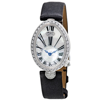 Reine de Naples 18kt White Gold Mother of Pearl Dial Ladies Watch 8928BB51844DD0D 8928BB/51/844.DD0D