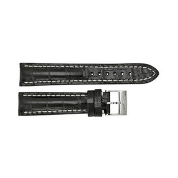 BREITLING 純正クロコダイルベルト 22mm Breitling Black Crocodile Leather 22mm Strap 743P - Watch