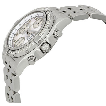 Chrono Galactic Mother of Pearl Diamond Dial Men's Watch A13358LA-A578SS