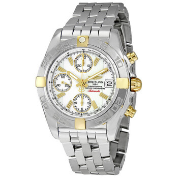 Chrono Galactic White Dial Chronograph Stainless Steel Men's Watch B13358L2-A700SS