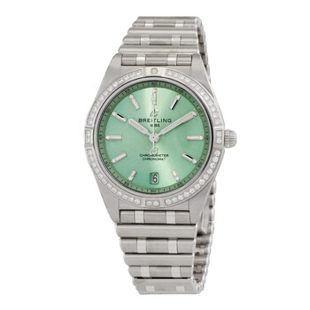 Chronomat Automatic Diamond Green Dial Ladies Watch a10380591L1a1
