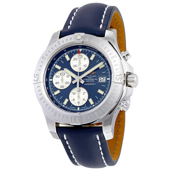 Colt Chronograph Automatic Blue Dial Blue Leather Men's Watch A1338811-C914BLLD