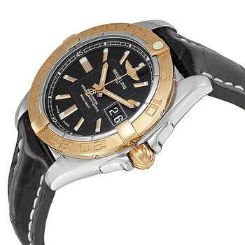 Galactic 41 Black Dial Black Leather Automatic Men's Watch C49350L2-BA09BKCD