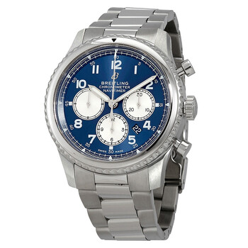 Navitimer 8 Chronograph Automatic Chronometer Blue Dial Men's Watch AB0117131C1A1