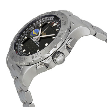 Professional Airwolf Black Dial Stainless Steel Men's Watch A7836323-BA86SS