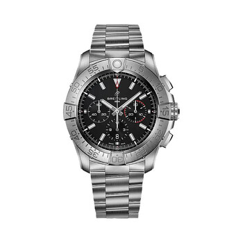 Super Avenger 46 Chronograph Automatic Black Dial Men's Watch EB0148101B1E1