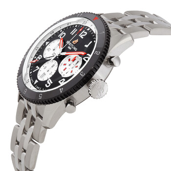 Super Avi 46mm GMT Mosquito Chronograph Automatic Black Dial Men's Watch YB04451A1B1A1