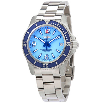 Superocean 36 Automatic Sky Blue Dial Unisex Watch A17316D81C1A1