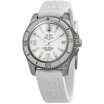 SuperOcean 36 Automatic White Dial Ladies Watch A17316D21A1S1