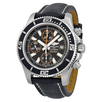 Superocean Chronograph II Automatic Black Dial Black Leather Men's Watch A13341A8-BA85BKLT Superocean Chronograph II Automatic Black Dial Black Leather Men's Watch A13341A8-BA85BKLT