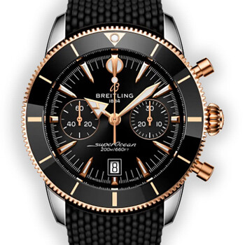 Superocean Heritage Chronograph Automatic Chronometer Black Dial Men's Watch UB0156H11B1S1