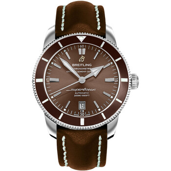 Superocean Heritage II Bronze Dial Men's Brown Leather Watch AB202033/Q618-443X