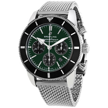 Superocean Heritage II Chronograph Automatic Green Dial Men's Watch AB01621A1L1A1 Superocean Heritage II Chronograph Automatic Green Dial Men's Watch AB01621A1L1A1