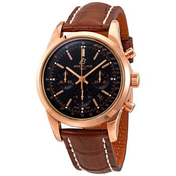 Transocean Black Dial Automatic Men's 18kt Rose Gold Chronograph Watch RB015212-BB16-737P-R20BA.1 Transocean Black Dial Automatic Men's 18kt Rose Gold Chronograph Watch RB015212-BB16-737P-R20BA.1