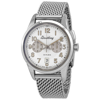 Transocean Chronograph Automatic Beige Dial Men's Watch AB141112-G799SS