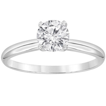 Brilliant Diamond 2..00 Carat 14K White Gold Round Cut Lab Grown